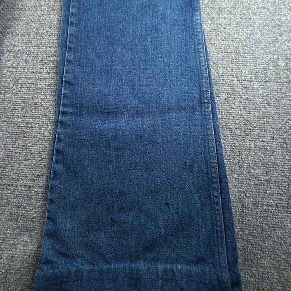 VTG Wrangler Bluebell Flare Bell Bottom Blue Bell Denim Jeans Cotton ACTL 32X34 - Picture 7 of 16